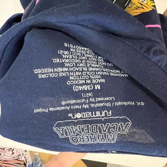 My Hero Academia Mens Navy Blue Anime Tee Short Sleeve T-Shirt M - Picture 8 of 8